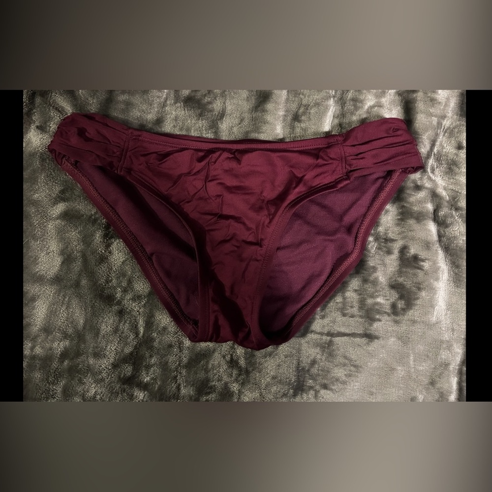 Maroon bikini bottoms